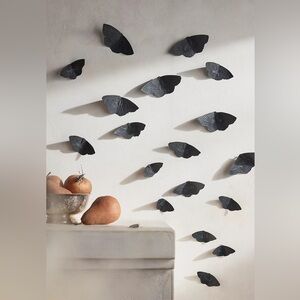 Anthropologie Iron Moth Decor Halloween Terrain Set of 18